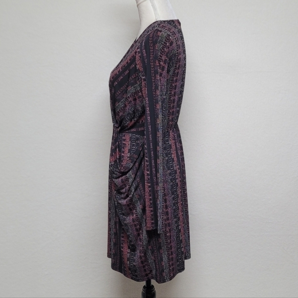 Bcbgeneration Burgundy Multi Surplice Neckline Lo… - image 5